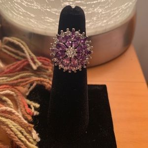 Lavender Rhinestone Ring